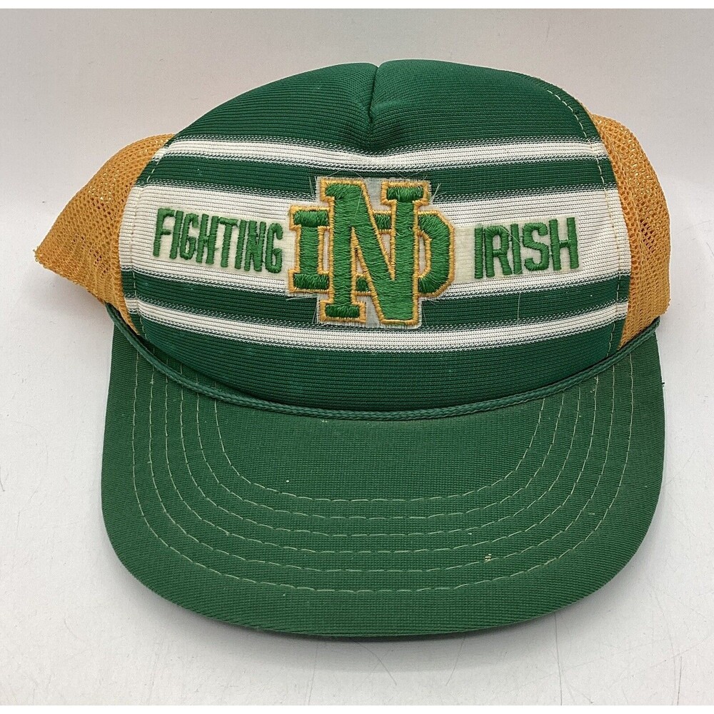Vintage Notre Dam Fighting Irish SnapBack Trucker Hat